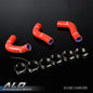 Solid Spare Fit For 94-97 Mazda Miata MX5 1.8L NA8C BPZE Silicone Radiator Hose Kit Red