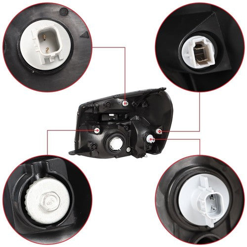 Solid Spare Headlight Fit For Chevy Equinox 2005-2009 Headlamps Passenger Side Clear Housing