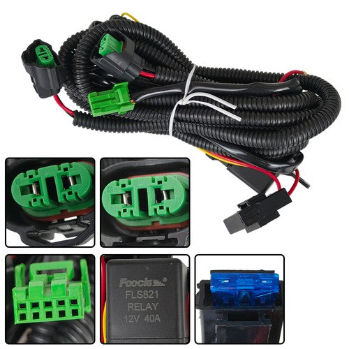 For 2014-2021 Toyota 4Runner TRD SR5 Fog Lamps Lights Bezel Wire Switch Kits