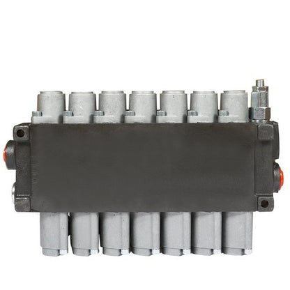 Solid Spare 7 Spool Hydraulic Directional Control Valve 13gpm P40 Double Acting Cylinder