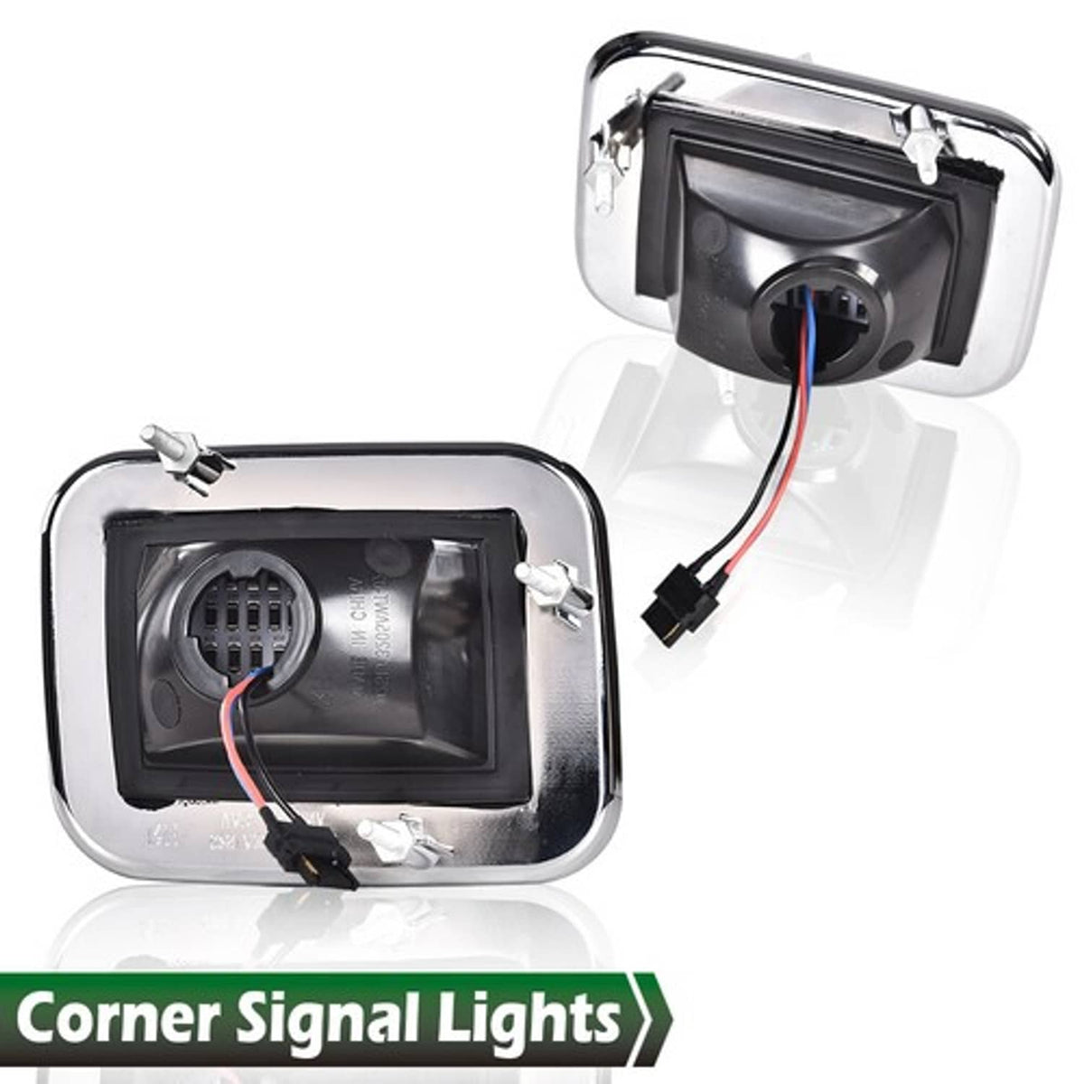 Solid Spare Fit For 03-09 Hummer H2 Smoke Lens LED Front Turn Signal Light Parking Lamp