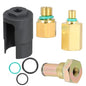 Solid Spare For Ford 04-10 E-350 E-450 IPR Valve Socket + Air Test Fitting +Fuel Rail Adapte