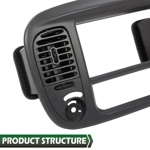 Solid Spare Fit For 1997-2003 Ford F150 Expedition Radio Climate Trim Bezel Dash Panel Gray