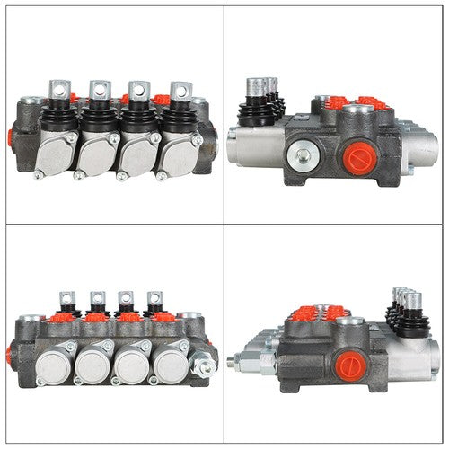 Solid Spare 4 Spool Hydraulic Directional Control Valve 11gpm Double Acting Cylinder New