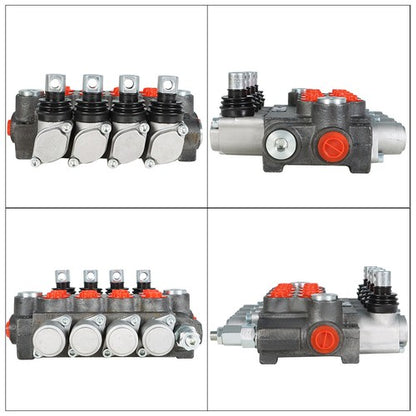 Solid Spare 4 Spool Hydraulic Directional Control Valve 11gpm Double Acting Cylinder New