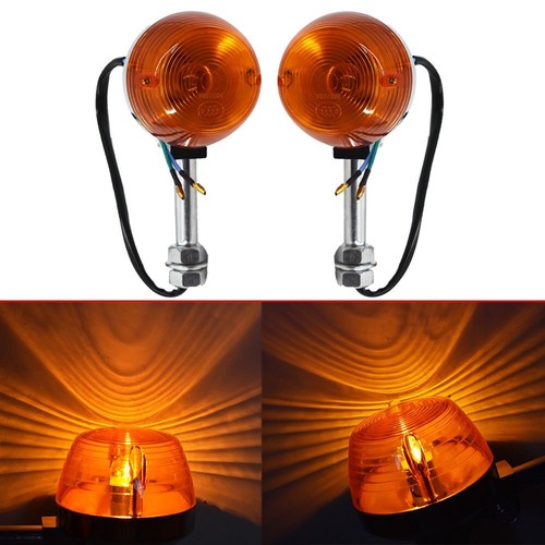 Solid Spare For Honda CT70 CT90 XL100 CB350 CM400 CB450 CB750 Turn Signal Light 8mm 12V Pair