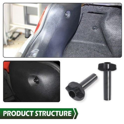 Solid Spare Fit For 05-09 Ford Mustang W711285S300 2pcs Interior-Rear Trim Panel Nut