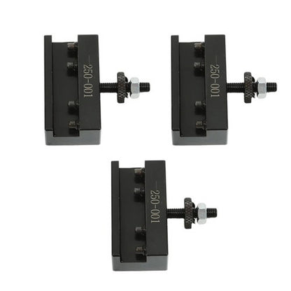 Solid Spare New 3PCS #1 Quick Change Turning & Facing Lathe Tool Post Holder 250-001 OXA