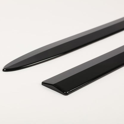 Solid Spare 4pcs Body Side Molding Trim Black Fit For 19-22 Chevy Silverado 1500 Crew Cab