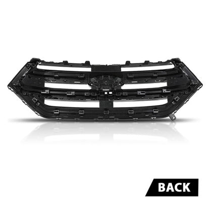 Solid Spare Front Bumper Upper Grille W/ Camera Hole Fit For 2015 2016 2017 2018 Ford Edge