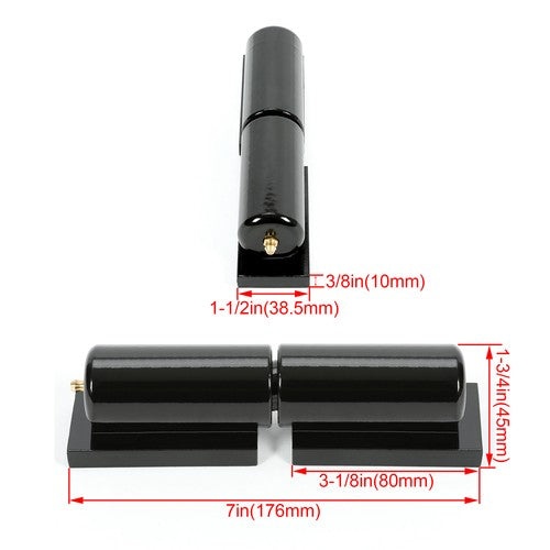 Solid Spare 2Pcs Heavy Duty Hinge Steel 7" Barrel Hinge Weld-On For Metal Gates Doors