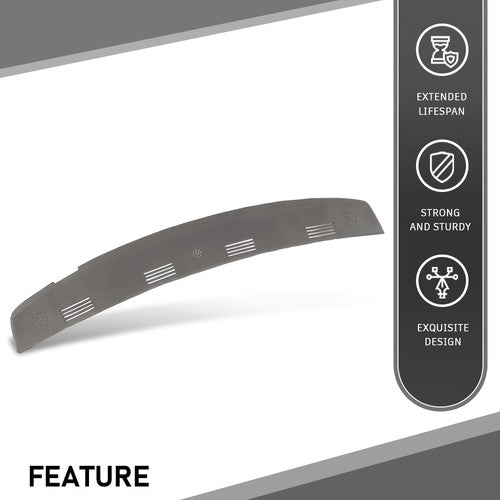 Solid Spare TPE Defrost Dash Vent Cover Cap Gray Fit For 02-05 Dodge Ram 1500 2500 3500