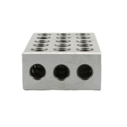 Solid Spare 8 Piece 1-2-3 123 Precision 23 Hole Block Set With Screws & HEX KEY Case New