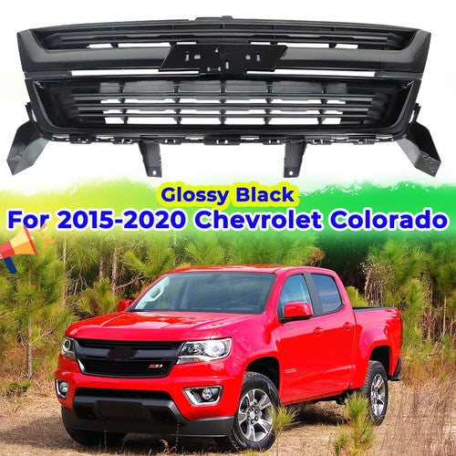Front Grille Glossy Black For 2015 2016 2017-2019 Chevrolet Colorado 84270791