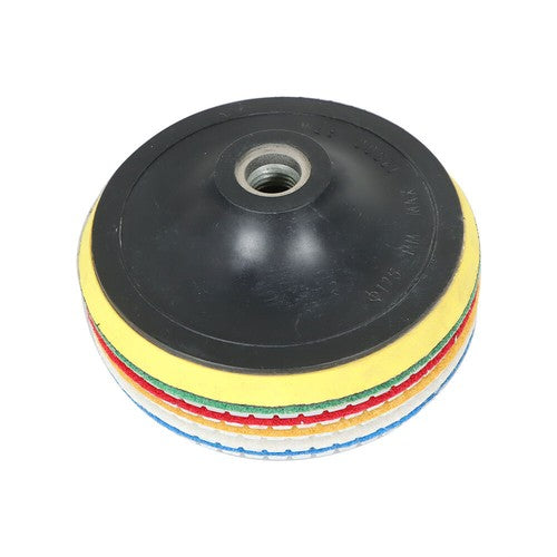 Solid Spare 5 Inch Diamond Concrete Polishing Pads Wet Dry Set for Quartz Marble Stone NEW