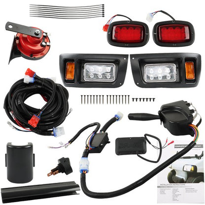 Solid Spare For Club Car DS 1993-UP Golf Cart LED Headlight and Tail Light Kit