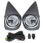 Solid Spare Pair Fog Lights Assembly Wiring+Switch+Cover For 15-16 Toyota Yaris 8122002110
