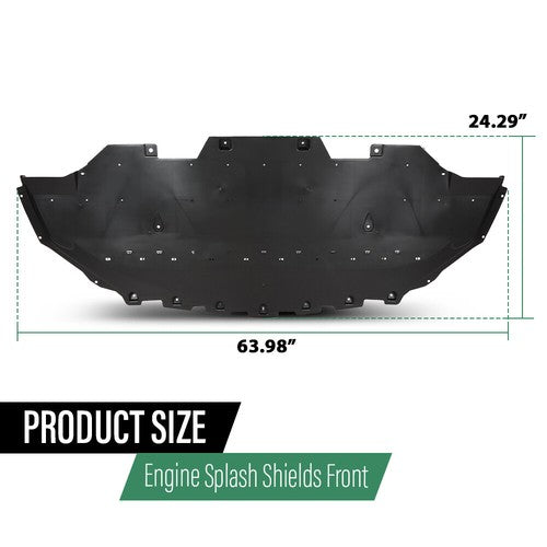 Solid Spare Fit For 2018-2023 Ford Mustang Engine Splash Shield Under Cover JR3Z17626A