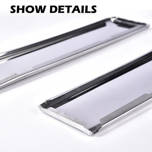 Solid Spare Fit For 81-88 Cutlass Supreme Front Lower Fender Chrome Molding Trim Left&Right