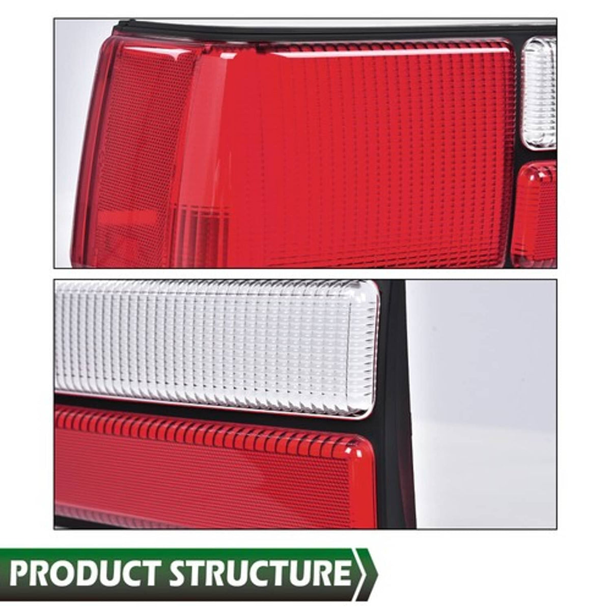 Solid Spare Rear Tail Light Brake Lamp Lens Fit For 1987-1993 Ford Mustang Left Side
