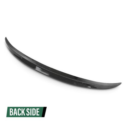 Solid Spare Fit For 2011-2016 BMW 5 Series F10 & M5 Rear Trunk Spoiler Carbon Fiber Look