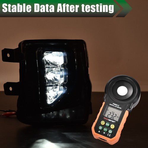 Solid Spare Fit For 2016-2018 Chevy Silverado 1500 LED Smoke Bumper Fog Light Lamps+Switch