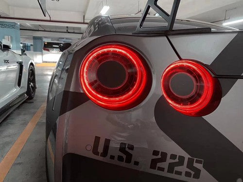 Fits 2009-2022 Nissan GTR R35 Red LED OE Style Tail Lights Upgrade Brake Lamps
