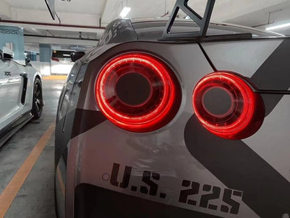 Fits 2009-2022 Nissan GTR R35 Red LED OE Style Tail Lights Upgrade Brake Lamps