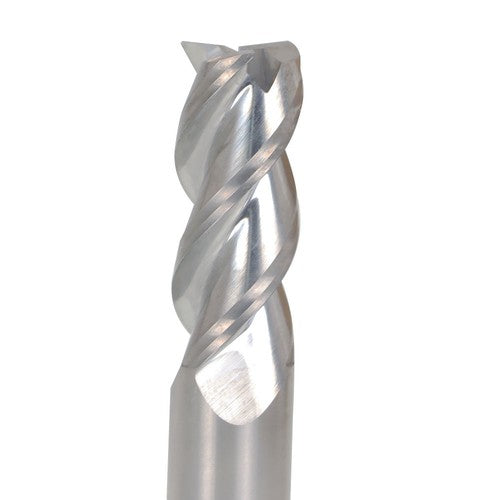 Solid Spare 1/2" 3 Flute Carbide End Mill for Aluminum x 1-1/4" Cutting Length 3PCS