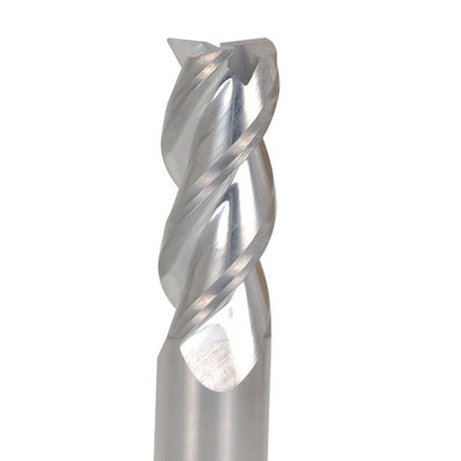 Solid Spare 1/2" 3 Flute Carbide End Mill for Aluminum x 1-1/4" Cutting Length 3PCS