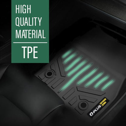 Solid Spare Fit For 2014-2021 Ford Transit Connect All Weather TPE Floor Mats 1st Row Liner