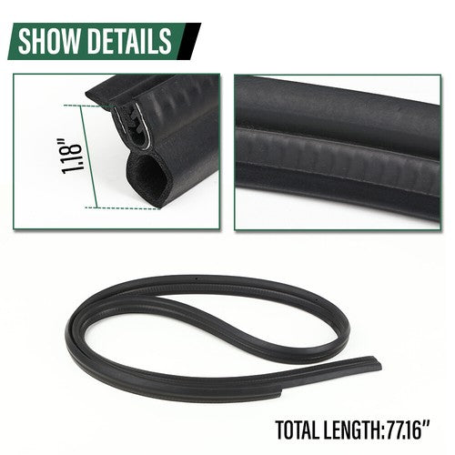 Solid Spare For Suzuki Samurai SJ410 SJ413 Door Window Trim Molding Seal Garnish Whisker Set