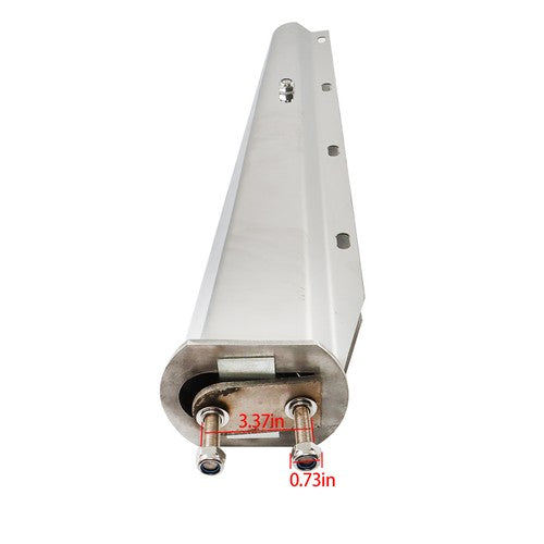 Solid Spare Pair 30" Stainless 2-1/2" Bolt Spring Loaded Mud Flap Hangers Straight Tapered