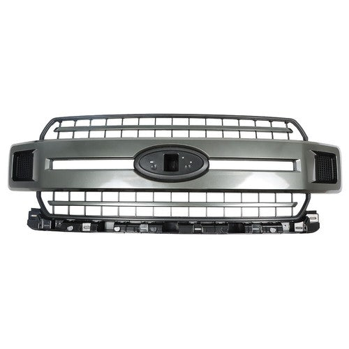 Solid Spare JL3Z-8200-FCPTM Hood Grille Bumper Upper Gray Set For Ford F-150 2018-2020 New