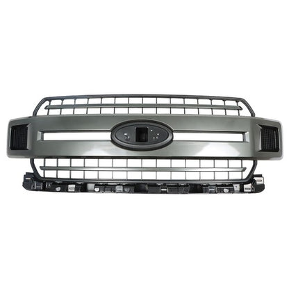 Solid Spare JL3Z-8200-FCPTM Hood Grille Bumper Upper Gray Set For Ford F-150 2018-2020 New