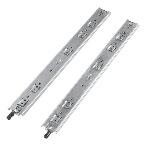 Solid Spare 1 Pair 22 Inch Locking Drawer Slides Full Extension & Lock 150 lb Load Capacity