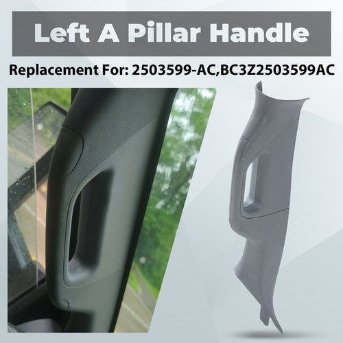 Solid Spare Left Driver A Pillar Handle Trim Grey Gray FOR 2011-2016 Ford F250 F350 F550
