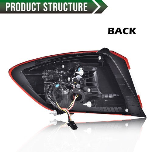 Solid Spare Outer Tail Light Brake Lamp Fit For 16-19 Chevy Cruze Sedan Passenger Side