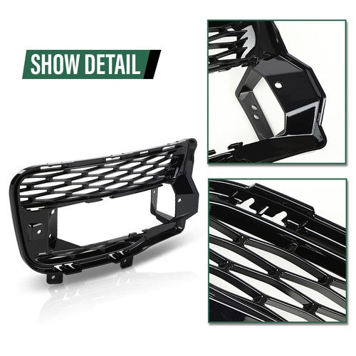 Solid Spare Fit For 14-17 Land Rover Range Rover Sport Front Bumper Fog Light Cover Right
