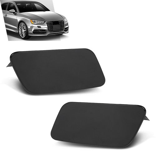 Solid Spare Fit For 2013-2016 Audi A3 Headlight Washer Cover Left+Right 8V3955275 8V3955276