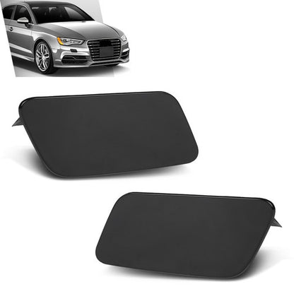 Solid Spare Fit For 2013-2016 Audi A3 Headlight Washer Cover Left+Right 8V3955275 8V3955276