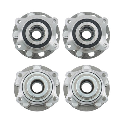 Solid Spare 4pcs For Hyundai Tucson Kia Sportage 2017-2020 Front Rear Wheel Bearing Hubs AWD