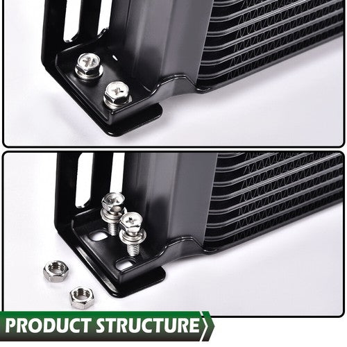 Solid Spare Universal Aluminum Mounting Bracket Short Engine Oil Cooler Radiator Adapter