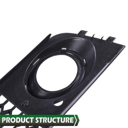 Solid Spare RS4 Style Honeycomb Fog Light Cover Fit For Audi A4 B8 2009-2012 Standard Bumper