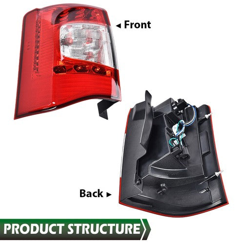 Solid Spare LED Tail Lights Brake Lamps Left+Right Fit For 2011-2016 Chrysler Town & Country