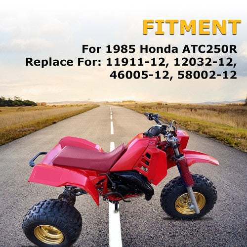 Solid Spare Front and Rear Fenders Complete Plastic Set ABS For 1985 Honda ATC250R