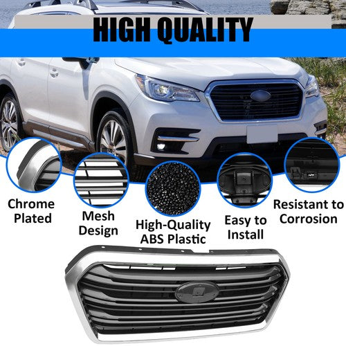 For 2019 2020 2021 2022 Subaru Ascent #91121XC01A Front Bumper Grille Chrome