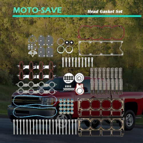 Solid Spare Fit For 05-14 GMC Buick Chevrolet Tahoe 5.3 AFM Head Gasket Set Bolts Lifters