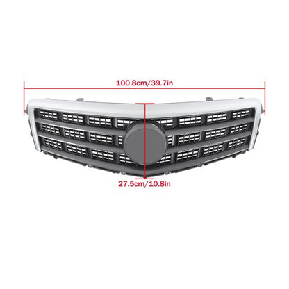 Solid Spare Plastic Front Bumper Upper Grille Gray New Fit For Cadillac ATS 2013-2014