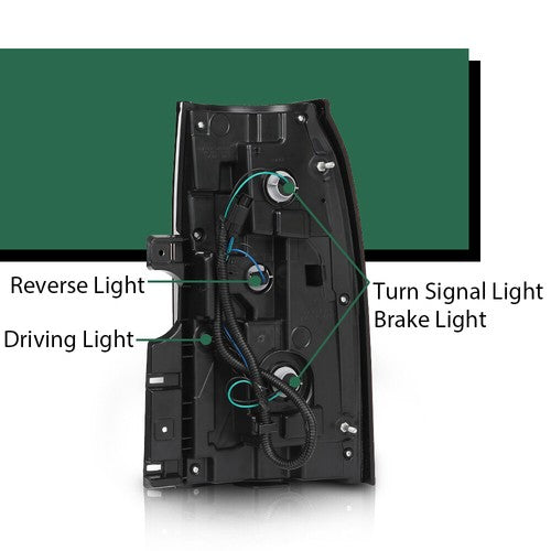 Solid Spare Tail Light Assembly Rear Left Driver Side Fit For 2015-2020 Chevrolet Suburban